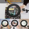 Magnifying Glasses ACALOX 5X Illuminated Magnifier USB 3 Colors LED Magnifying Glass for Soldering Iron Repair/Table Lamp/Skincare Beauty Tool 230620