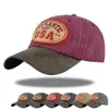 Ball Caps Baumwolle Baseball Cap für Männer und Frauen Mode Stickerei USA Hut Baumwolle Soft Top Caps Casual Retro Snapback Hüte Unisex x0621