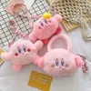 Plysch ryggsäckar rosa kirby kawaii plysch ryggsäck tecknad kirby messenger väska kvinnor mode barn väskor flickor ryggsäck plushie födelsedagspresent 230620