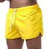 Mens badkläder Pocket Swimming Shorts Beach Solid Hateble Casual Fitness Fast Dry Beachwear Plus Size Male Jogging Sportwear 230621