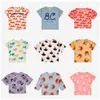 T-shirts Été Enfants Garçons Filles T-shirt 2023 BC Enfants Chemises Bébé Garçon Fille Tops Vêtements BOBO Imprimé Floral À Manches Courtes Tee 230620