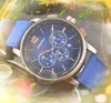 Beliebte Herrenuhr mit allen Zifferblättern, luxuriöse, beliebte Herren-Armbanduhr mit Stoff- und Lederband, Business-Casual-Quarz-Chronograph, Militär-Boutique-Armbanduhr, Geschenke zum Valentinstag