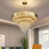 Подвесные лампы. Распределительные дизайнерские хрустальные светодиодные люстры золотые светильники круглые подвесные лампы для домашнего декора гостиная столовая спальня