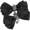 Gymkläder Bow Shoe Clip Clips Rhinestone Decoration Delicate Shoes Bowknot form Charm Women Black Heels