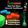 Bong Glass Water Pipe Hookah USB Rechargeable LED Light Silicone Base Bumper 4.25in-6in Straight Tube or Beaker Bases 420 Adult Party Gifts For Stoners Accessory