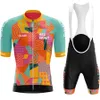 Rowerowe koszulki Sets Huub Mens Ubrania noś Lepszy Rainbow Team Store Ostrocie Letni Rower na drodze 230620