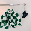 Cappotto Moda Neonata Ragazzo Inverno Lana di agnello in pile Plaid Infantile Bambino Scacchiera Giacca Caldo Capispalla Abbigliamento 1 10Y 230620