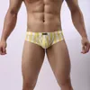 Caleçon homme Sexy Boxer sous-vêtement homme translucide taille basse Gay petite lanterne festive confortable