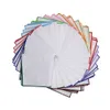 Pocket Meydanı 10 PCS/LOT Katı Beyaz Cep Kare Erkekler için Hank Ekose Desen İpek Mendiller Mavi Hankies Düğün Aksesuarları B177 230620