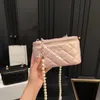 Caixa de bolsa de maquiagem feminina, bolsa de higiene pessoal, bolsas de cosméticos, bolsas femininas, bolsas de ombro, pérola, caixas de cosméticos, diamante, treliça