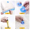 Storage Bags Vacuum Space Saving Double Zip Seal & Leak Valve Reusable For Clothes Pillow Comforters Bedding