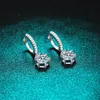 Dingle ljuskrona Smyoue White Gold Plated Drop Earring for Women Sparkling Diamond Earring Wedding Jewelry S925 Sterling Silver 230620