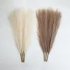 Decorative Flowers 43CM Fluffy Pampas Grass Bouquet Boho Fake Reed For Vase Filling Wedding Party Home Office Decoration Artificial Flower
