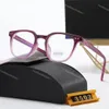 Designer Reading Glasses Women's Round Glasses Anti-Blue Light Goggles Fashion Trend Triangle Brand Reading Glasses With Original Case 6 Colorse Eyewear 3502