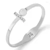 Bangle Spring Armband Girl Accessories Women Rose Titanium Cuff Bangles Trendy Female Ladies Fine Gift Fashion Jewelry