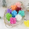 Декоративные цветы 36/72pcs Artificial Pe Foam Rose Head Head Diy Букет подарочный коробка для скрапбукинга