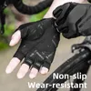 Cycling Gloves ROCKBROS Cycling Gloves Breathable Shockproof Bike Gloves Summer Half Finger Gloves MTB Mountain Bicycle Gloves Sports Gloves 230620