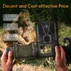 Jaktkameror Wildlife Trail Camera 36MP 27K Video Infrared Night Vision Po Trap HC910A Wireless Surveillance Tracking Cam 230620