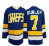 Hanson Brothers #16 #17 #18 Dunlop Reggie 7 Denis Lemieux 1 Chief Slap Shot Hockey Jersey S-3XL 100% 스티치