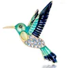 Brooches Zlxgirl Jewelry Classic Alloy Enamel Birds Animal Brooch Pins Metal Scarf Christmas Gift Banquet Weddings Accessories