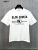 BLCG LENCIA 2023 Summer New 250g 100% Cotton T-shirt Men High Quality Print Color Sleeve Drop Tshirts Oversize Tops 22388