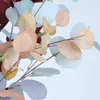 Dekorativa blommor konstgjorda gröna växter bonsai rött kaffe eukalyptus äpple lämnar falskt blommvatten sallad/kål euphorbia pe