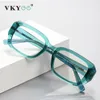 Рамка для очков вики Женщины с толстыми квадратными рецептурными очками миопия Гипериопия Чтение анти -синей световой оптической очки.