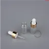 50st/Lot Promotion 3ml tomt glas Essential Oil Cosmetic Bottle Parfym Container mini 3cc injektionsflaska med pipett dropper jarhigh kvantlty srda