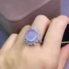 Cluster Rings Elegant Gift For The Wedding Design Rose Quartz Ring Natural And Real Set 925 Sterling Silver