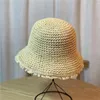 Wide Brim Hats Bucket Womens Summer Hat Foldable Hollow Lace Trim Straw Girls Outdoor Travel Casual Fashion Cool 230620