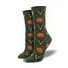 Roliga Halloween Socks Pumpkin Owl Cat Design One Size Men Women Socks Halloween Decoration