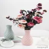 Planters POTS Modern Plastic Flower Unbreakable Ceramic Flower Pots Nordic Styles Home Wedding Party Decoration Ornament R230621