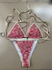 Summer Beach Sunshine Women's Swimewear Swimsuit Designer High-End Luxury Bikini Letter Diamond Stitching Sexig enstycke Baddräkt Tvådelar Bikini #015