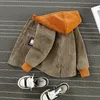 Rain Gear Mode Baby Jungen Mädchen Kleidung Frühling Herbst Kinder Casual Sport Kapuzenjacke Säuglingsbaumwollkleidung Kinder Kleinkind Kostüm 230620