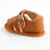 Första vandrare 4Colors Summer Born Sandals Baby Boys Soft Leather Shoes Bebe Boys Prewalker Soft Sole äkta läderstrand Sandaler 230620