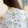 Dames Blouses Shirts Nieuwe Chiffon Print Blusas Bloemen Shirt Voor Vrouwen Elegante Open Schouder Blouses Vrouwen Ete Losse Vrouwelijke Tops Kleding 825C 30 J230621