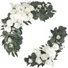 Decoratieve Bloemen Bruiloft Teken Bloem Swag Simulatie Boog Feest Receptie Ingang Welkom Kunstbloemen Decor Pak Van 2