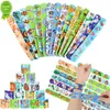 NYA 10st Jungle Safari Animal Slap Armband Kids Wild One Birthday Party Decor Supplies Gift Toy Dinosaur Mermaid Clap Wristband