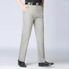 Men's Pants Summer Top Quality Brand Casual Fashion Middle-aged Long Mens Fashions Straight Business Office Wear Trousers Men