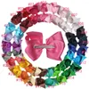 Accessori per capelli 25 pezzi / lotto 6 pollici grandi fiocchi per capelli con clip per bambini fiocchi per ragazze forcine per capelli 25 colori