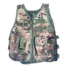 Giacche da caccia Bambini Army Tactical Military Sniper Vest Camouflage Jungle Combat Abbigliamento CS Game Training Gear For Kids