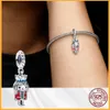 Autentisk 925 Sterling Silver Charms Fit Original Pandora Armband Pärlor Pendant Kvinnor Julklappsmycken Gratis frakt