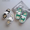 Dernières sandales pour enfants d'été à semelles épaisses Casual Checker Trend Garçon et filles Chaussures de plage L230518