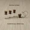 Storage Bottles Wholesale 200pcs/lot 0.5ml Laboratory Bottle Cork Glass Vials For Essential Oil Testing Wishing Purpose