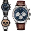 Ladies Watch Fashion Navitimer Designer Watch Sapphire 50 мм водонепроницаемые OROLOGI Super Luminous Leather Bess B01 Men Perfect Watches Высококачественные XB010 C23