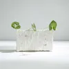 Doniczki proste białe ceramiczne soczyste kwiat Kreatywne domowe dekoracje pulpitu zielone doniczki z kwiatami ananasa nowoczesne ozdoby r230621