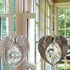 Crystal Angel Wing Suncatcher Kolye Gökkuşağı Maker Asma Kristal Çakra Prizmaları Pencere Ev Bahçesi Dekorasyonu