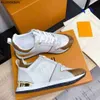 2023 Designer Run Away Sneakers Mens Buty Casual Calf Skórzane buty Kobiety Sample Kolor siatki Lvity retro splicing but mody rozmiar 35-45