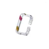 Anillos de boda Boho Vintage Square for Women Band Men Finger 2023 Regalos de joyería bohemia femenina