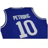 その他のスポーツ用品スポーツバスケットボールジャージCibona 10ペトロビックジャージー刺繍縫製屋外スポーツヒップホップカルチャー映画Bule 230620